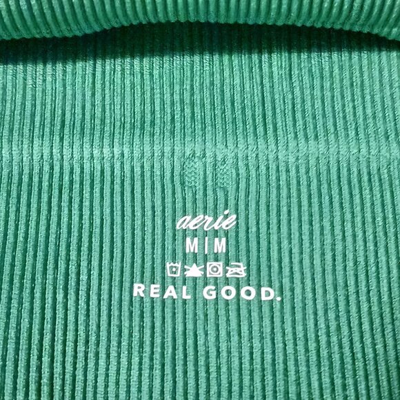 Aerie Seamless Strappy Padded Bralette in green, size medium, NWT - Picture 8 of 10